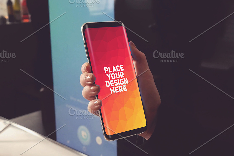 Samsung Galaxy S8 Mock-up#11 in Mobile & Web Mockups - product preview 8