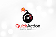 Quick Action Logo Template Design