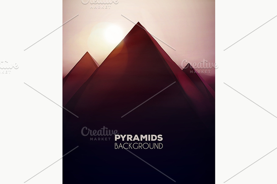 Pyramids Background in Illustrations - product preview 8