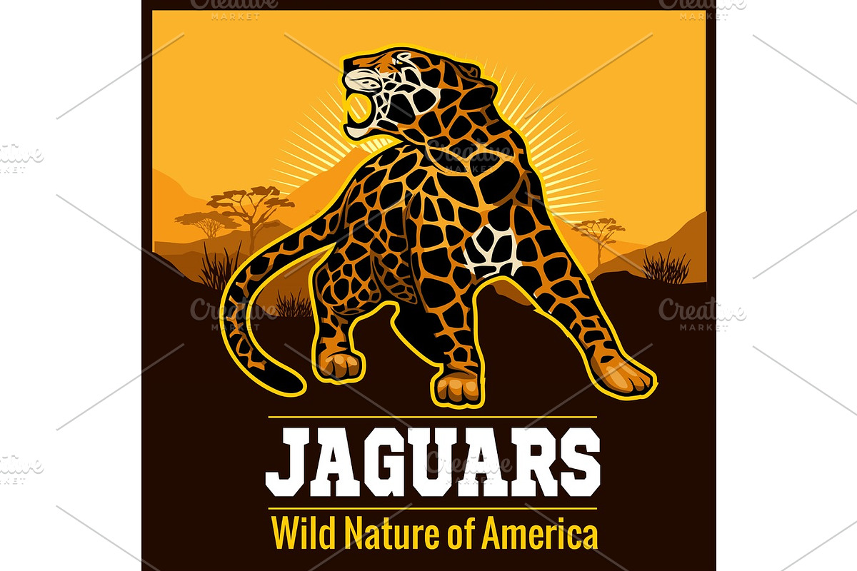 Vector Jaguar leopard Logo emblem symbol in Illustrations - product preview 8