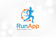 Run App Logo Template Design