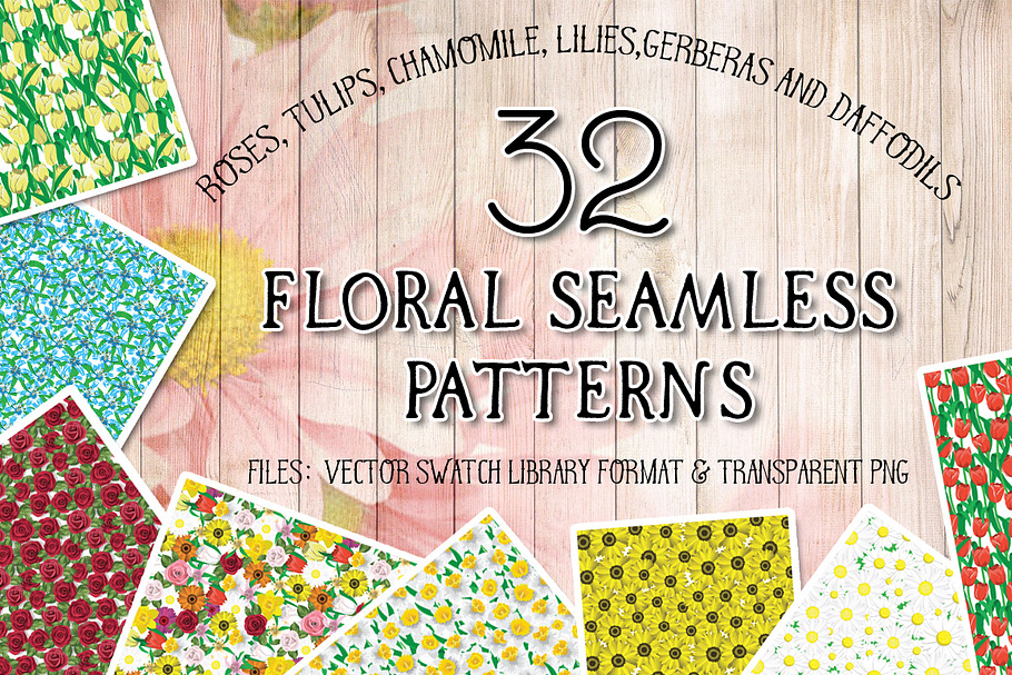Floral Seamless Patterns in Patterns - product preview 8