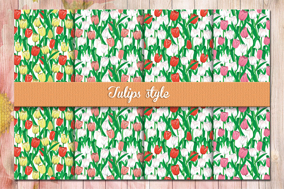 Floral Seamless Patterns in Patterns - product preview 7