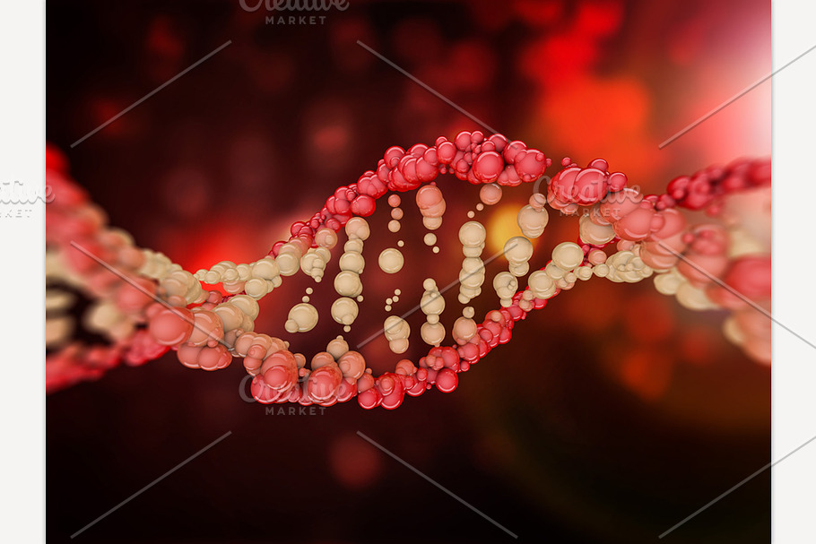 Digital illustration of a DNA in Graphics - product preview 8
