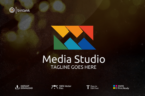 Letter M  Logo - Media Studio in Logo Templates - product preview 1