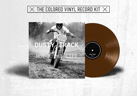 20 Colored Vinyl Records - Mockup in Product Mockups - product preview 11