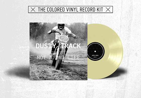 20 Colored Vinyl Records - Mockup in Product Mockups - product preview 13