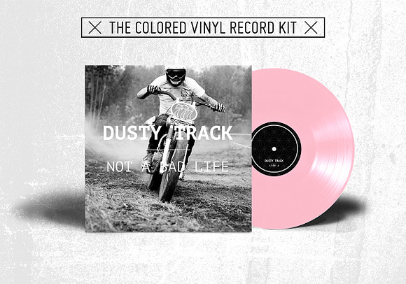 20 Colored Vinyl Records - Mockup in Product Mockups - product preview 17