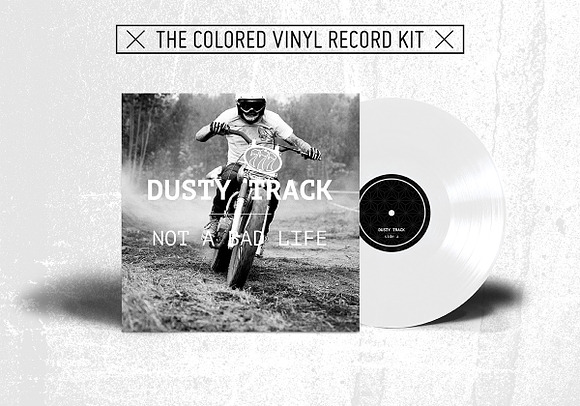20 Colored Vinyl Records - Mockup in Product Mockups - product preview 18