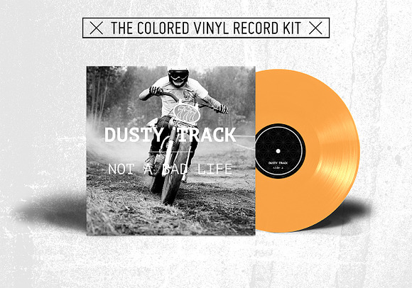 20 Colored Vinyl Records - Mockup in Product Mockups - product preview 20