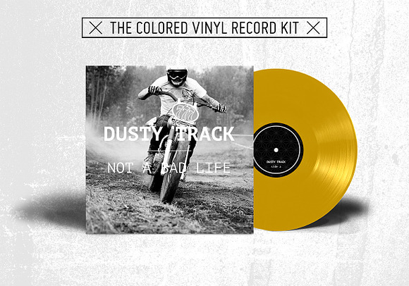 20 Colored Vinyl Records - Mockup in Product Mockups - product preview 21