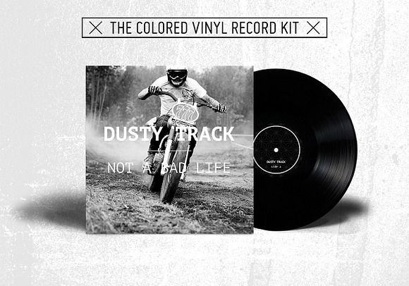 20 Colored Vinyl Records - Mockup in Product Mockups - product preview 22