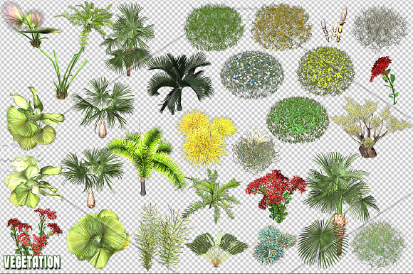 Desert Jungle Game Background in Objects - product preview 3