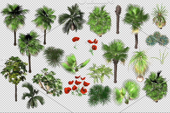 Desert Jungle Game Background in Objects - product preview 4