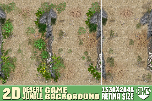 Desert Jungle Game Background in Objects - product preview 9