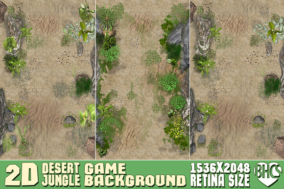 Desert Jungle Game Background in Objects - product preview 10