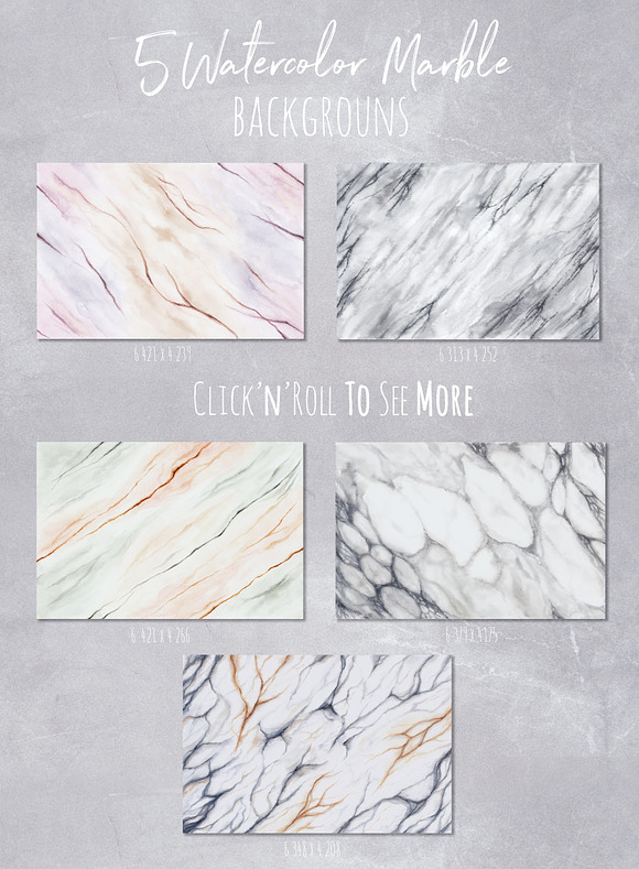 Watercolor Marble patterns in Patterns - product preview 3