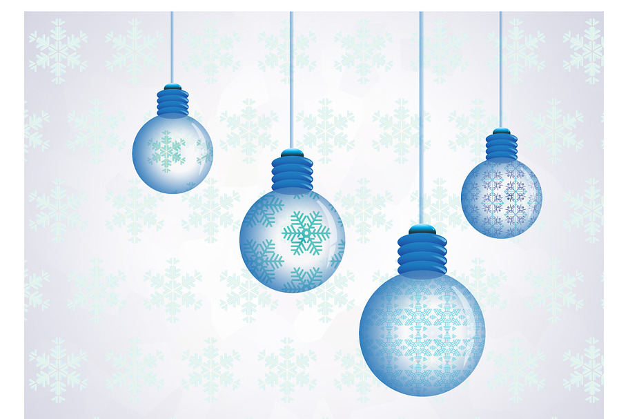 Snowflakes crystal bulb in Illustrations - product preview 8