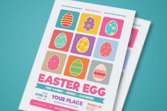 Easter Egg Hunt Flyer in Flyer Templates - product preview 2