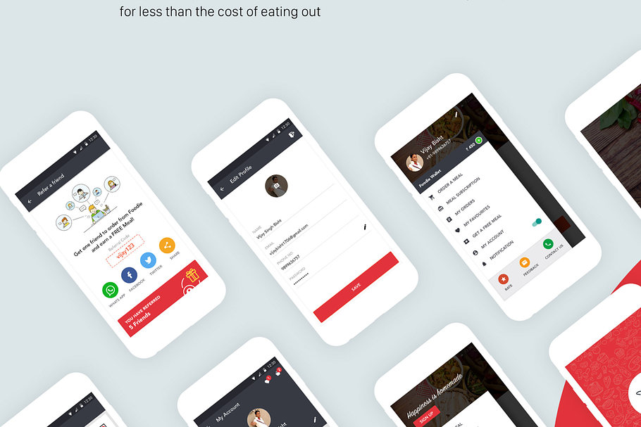 Food Order App UI/UX Set