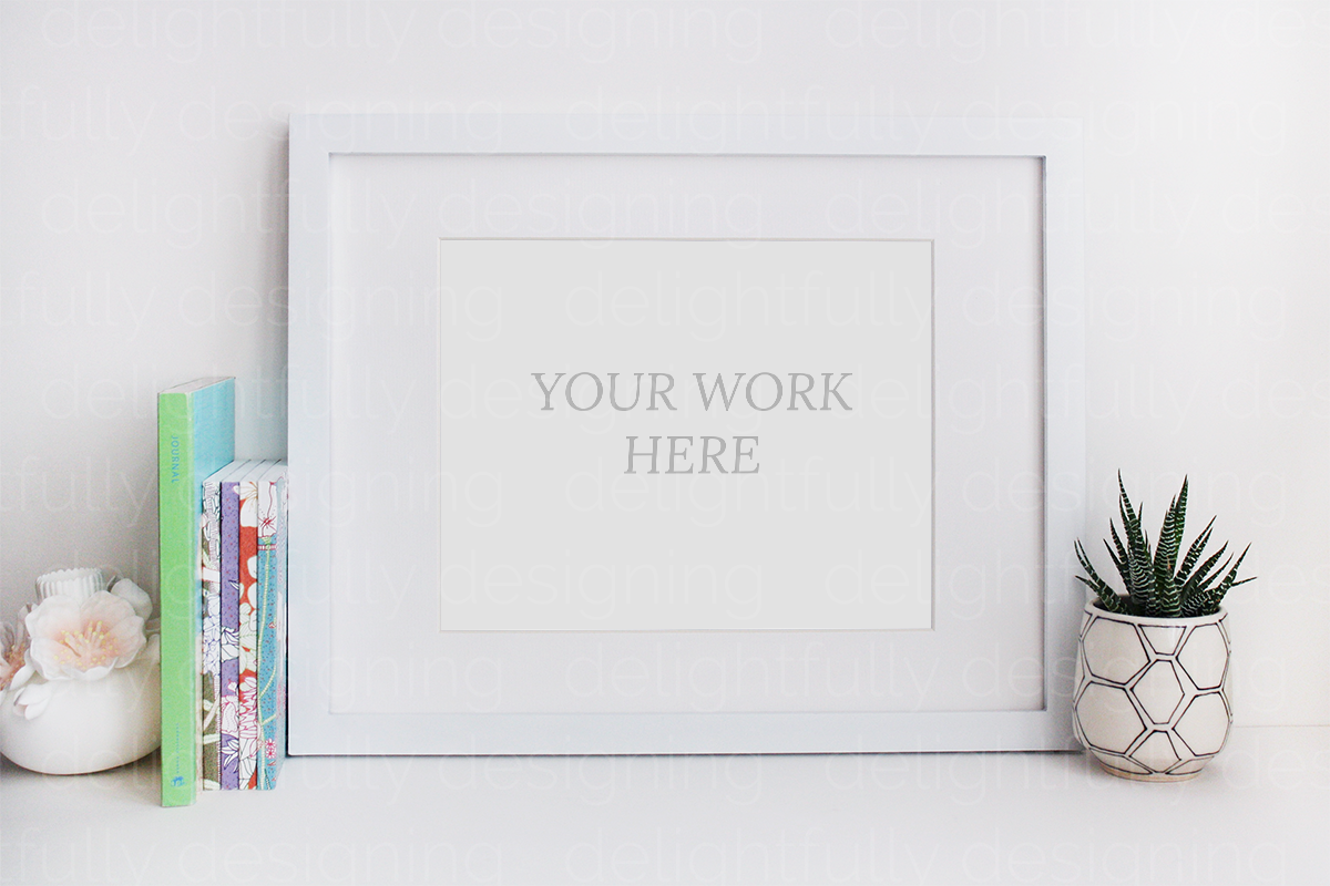 Succulent Frame Mock Up in Print Mockups - product preview 8