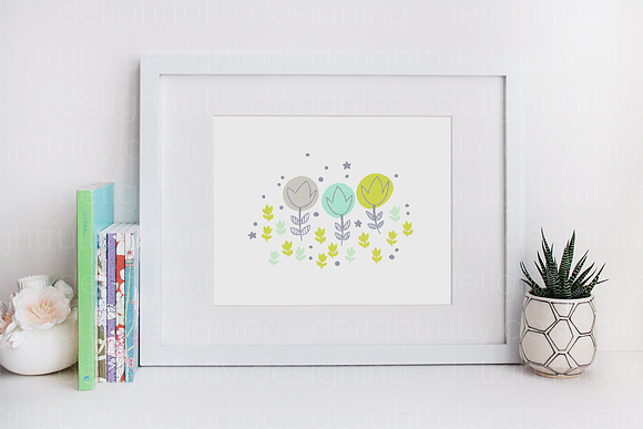 Succulent Frame Mock Up in Print Mockups - product preview 1