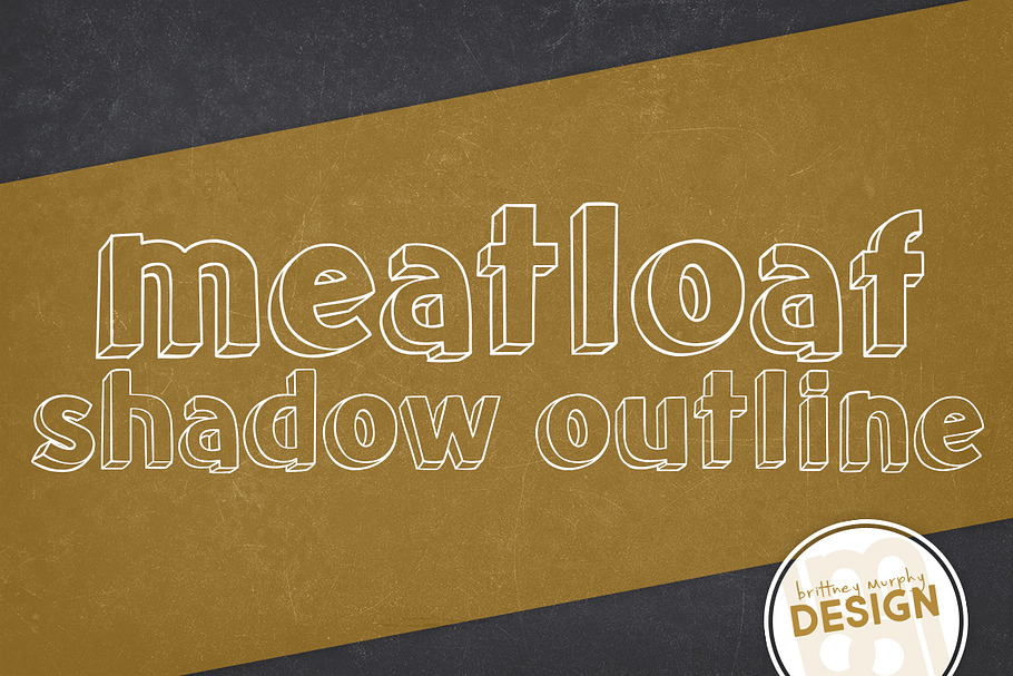 Meatloaf Shadow Outline in Display Fonts - product preview 8