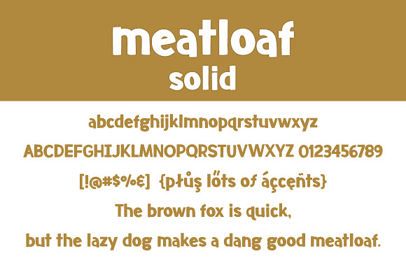 Meatloaf Solid in Display Fonts - product preview 1