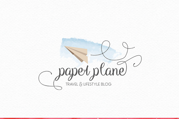 Paper Plane Logo Design - Origami