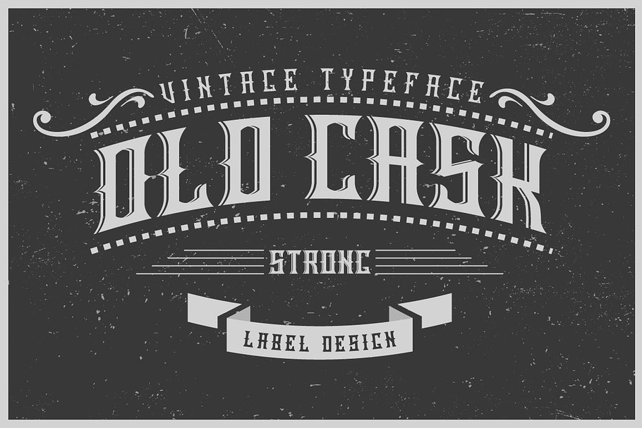 Handcrafted Old Cask label font in Display Fonts - product preview 8