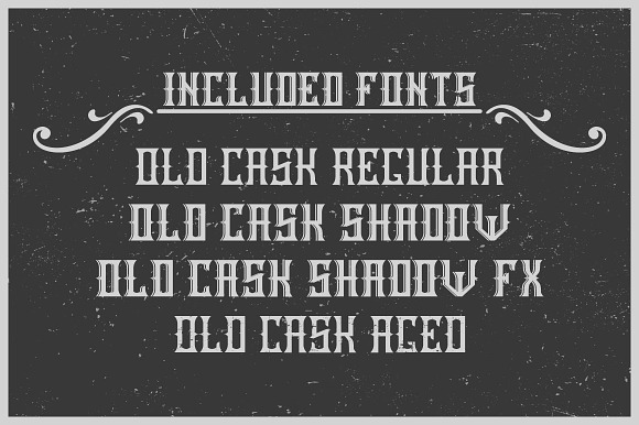 Handcrafted Old Cask label font in Display Fonts - product preview 4