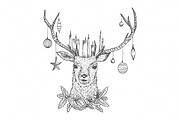 Christmas sketch Deer