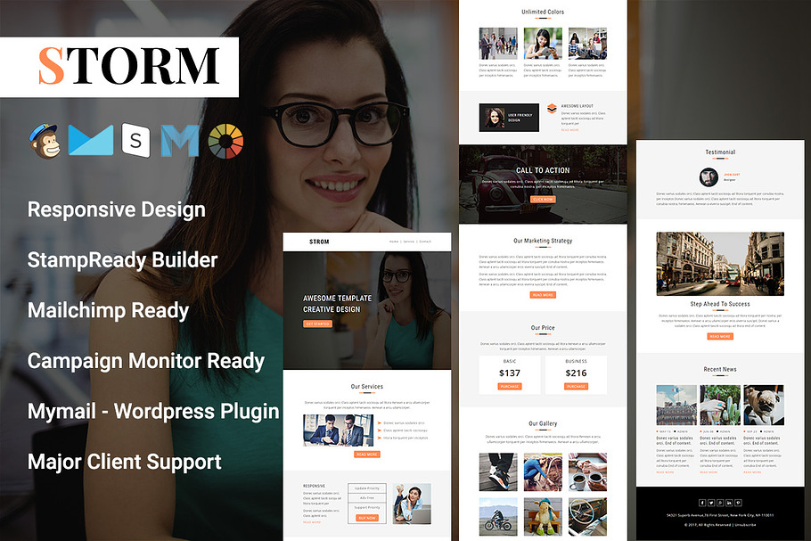 Storm - Responsive Email Template in Mailchimp Templates - product preview 8