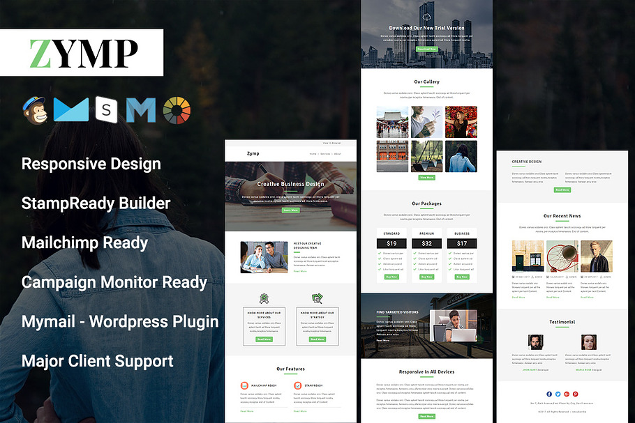 Zymp - Responsive Email Template in Mailchimp Templates - product preview 8