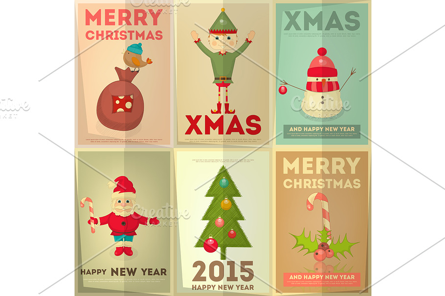 Merry Christmas Greeting Card in Illustrations - product preview 8