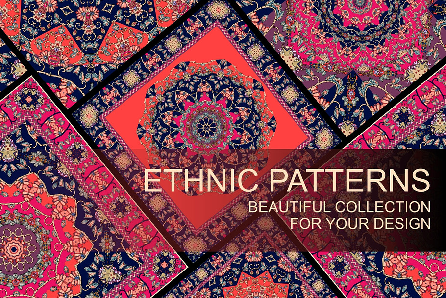 Ethnic patterns in Illustrations - product preview 8