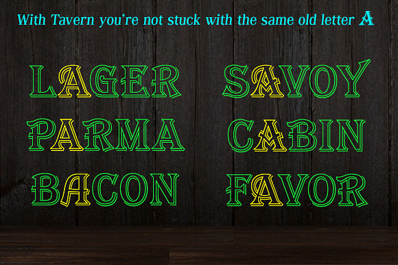Tavern Outline in Display Fonts - product preview 1