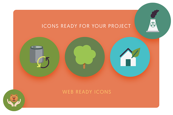 50 Ecology Icons in Graphics - product preview 1