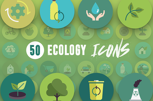 50 Ecology Icons in Graphics - product preview 7