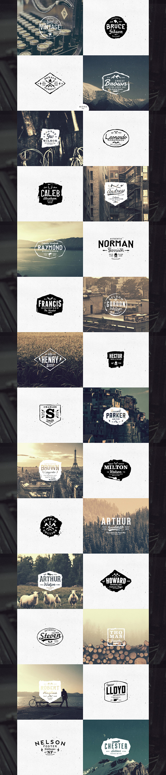 Total Inked Vintage Logo Toolkit in Logo Templates - product preview 1