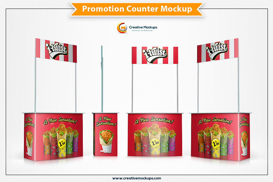 Promotion Counter Mockup in Print Mockups - product preview 8