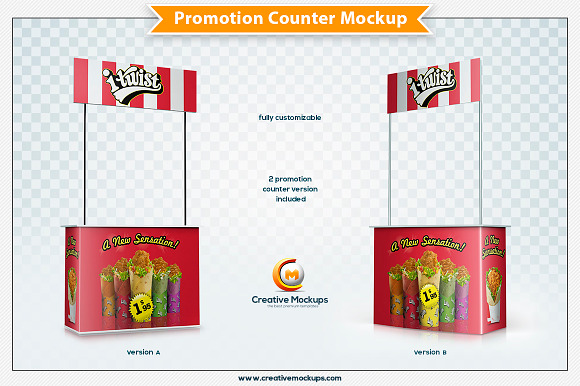 Promotion Counter Mockup in Print Mockups - product preview 3