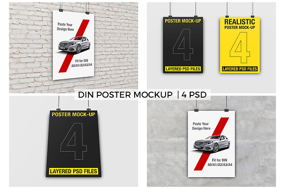 Poster Mockup in Product Mockups - product preview 4