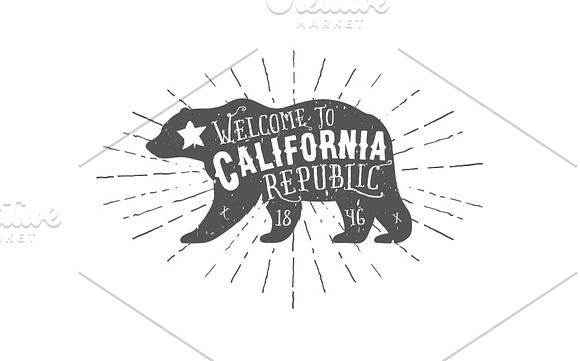 Vintage California Republic in Illustrations - product preview 1