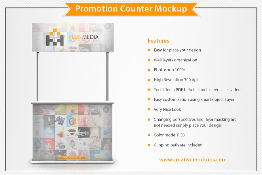 Promotion Counter Mockup in Print Mockups - product preview 8