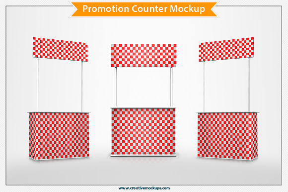 Promotion Counter Mockup in Print Mockups - product preview 1
