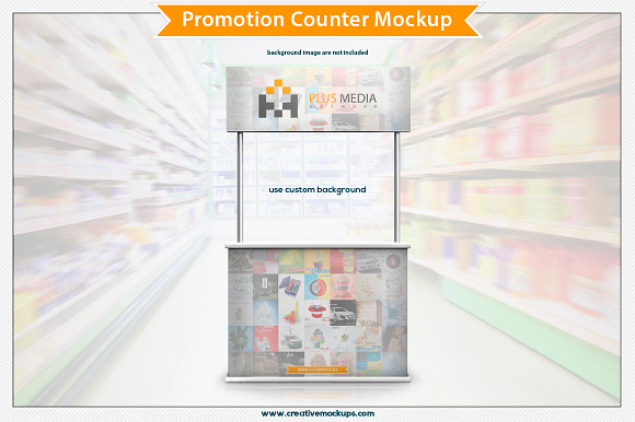Promotion Counter Mockup in Print Mockups - product preview 2