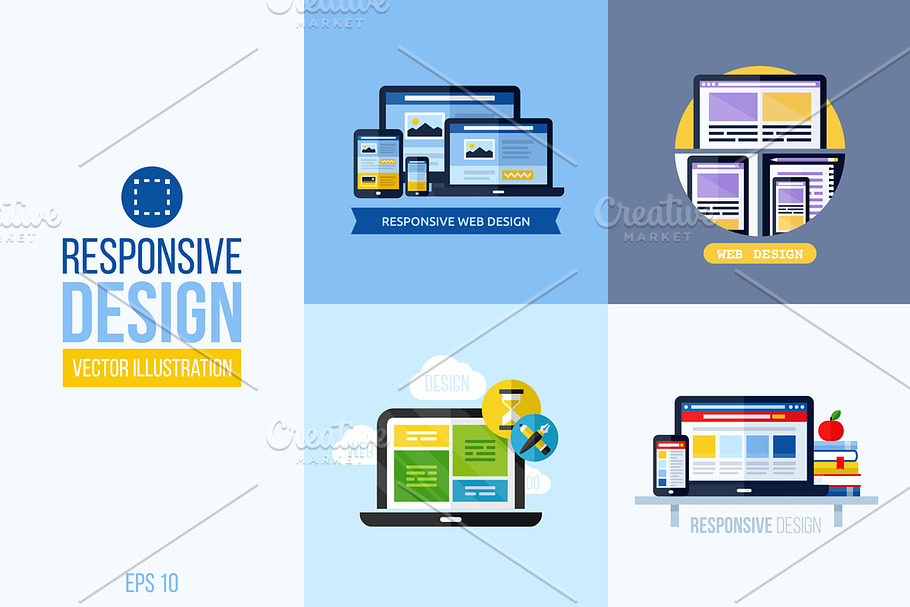 Concepts of responsive web design in Illustrations - product preview 8