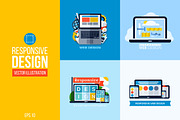 Responsive web design illustrations