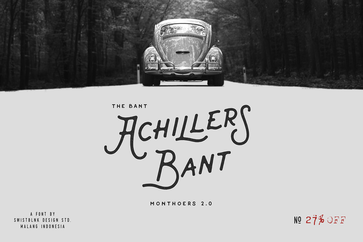 Bant Achillers Typeface in Display Fonts - product preview 8